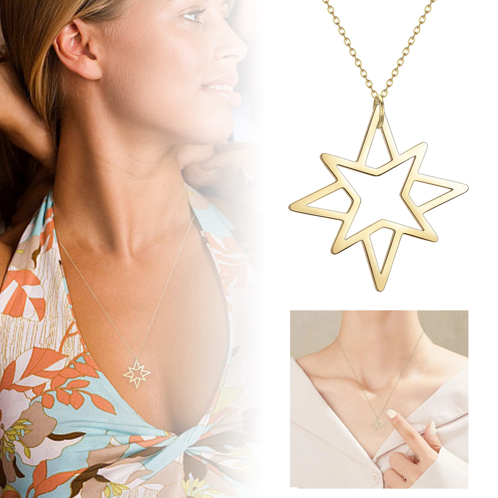 thumbnail image 2 of Collar Colgante Geométrico Exquisito Collar para Mujer Un Regalo de Moda Perfecto Mostrando Gusto en Cada Detalle, 2 of 2